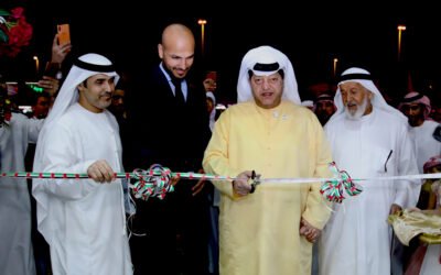 سعيد بن طحنون يفتتح المقناص هايبر ماركت