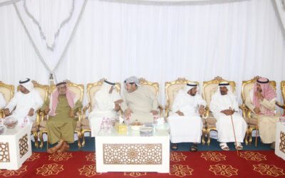 سعيد بن طحنون يعزي في وفاة يمنى عبيد ظاهره المحرمي