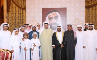 سعيد بن طحنون يحضر أفراح الكعبي والكندي