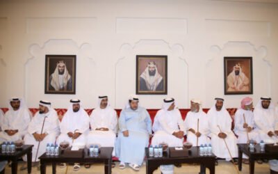 سيف بن زايد يقدم واجب العزاء لأسرة سالم سعيد الساعدي