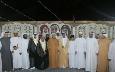 سعيد بن طحنون يحضر أفراح المنهالي والكتبي والكعبي والبلوشي والعلي