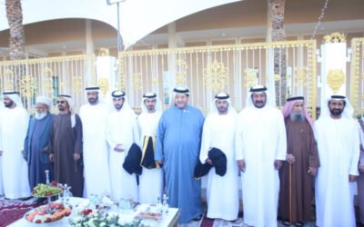 أحمد خليفة السويدي وسعيد بن محمد وسعيد بن طحنون يحضرون أفراح الشريفي والعامري والنيادي