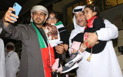 سعيد بن طحنون يحضر احتفالية اليوم الوطني باستاد هزاع بن زايد