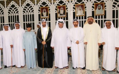 سعيد بن طحنون يحضر أفراح الكعبي والراشدي