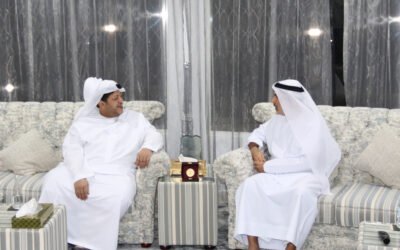 سعيد بن طحنون يستقبل وفد شركة طيران الجزيرة