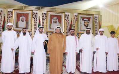 عيسى وعبدالله بن زايد ونهيان بن مبارك وسعيد بن طحنون يحضرون حفل زفاف في العين
