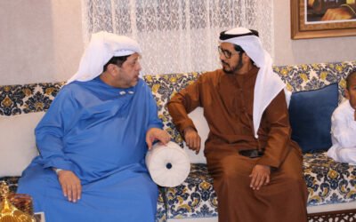 سعيد بن طحنون يزور مسلم سالم محمد بن حم العامري